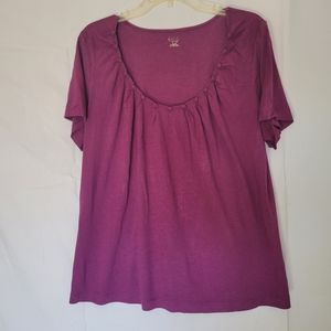 a.n.a women's top plum color